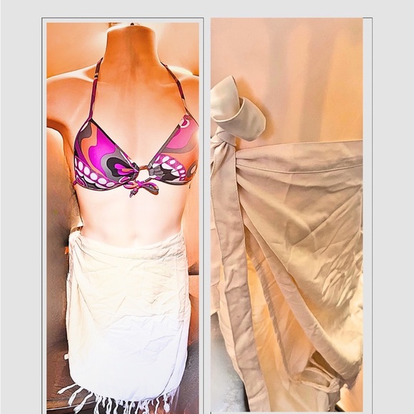 One size fits all wrap around rayon skirt. Can be used as a shawl too. - Picture 2 of 3